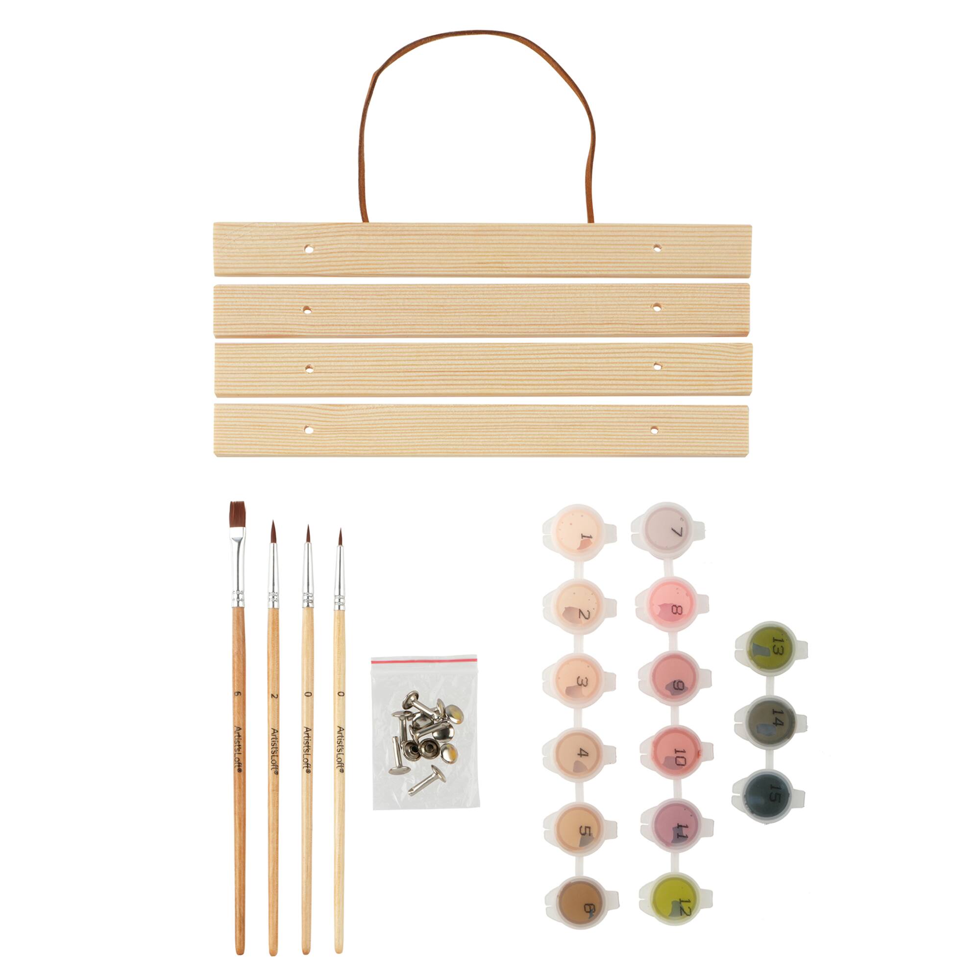 8" x 10" Beach Sunset Paint-by-Number Kit with Wood Display Hanger by Artist's Loft®